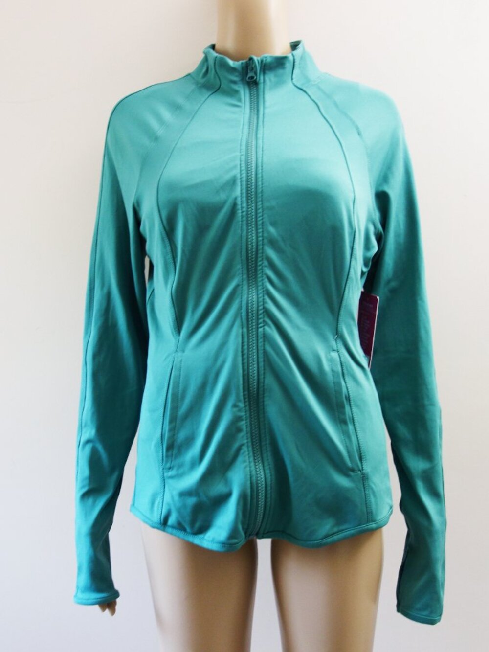 Yogalicious Soft Lightweight Full Zip Jacket with Pockets North Sea (M) NWT!